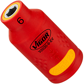 VIGOR N&aacute;strčn&aacute; hlavice ∙ EV ∙ V2030-6-EV ∙ 3/8 palce (10 mm) čtyřhran dut&yacute; ∙ Profil vněj&scaron;&iacute; &scaron;estihran ∙ Velikost 6 mm