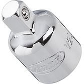 VIGOR Adaptér ∙ V2071 ∙ 3/8 palce (10 mm) čtyřhran dutý ∙ 1/4 palce (6,3 mm) čtyřhran masivní ∙ 27 mm