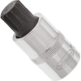 VIGOR Nástrčná hlavice (vnitřní tisícihran) ∙ XZN ∙ V2100 ∙ 1/2 palce (12,5 mm) čtyřhran dutý ∙ Vnitřní ozubený profil XZN ∙ Velikost M16