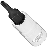 VIGOR Nástrčná hlavice ∙ V2136N ∙ 1/4 palce (6,3 mm) čtyřhran dutý ∙ Profil Tamper Resistant TORX® ∙ Velikost T10H