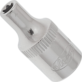 VIGOR T nástrčná hlavice ∙ V2185N ∙ 1/4 palce (6,3 mm) čtyřhran dutý ∙ Vnější profil TORX® ∙ Velikost E4