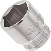 VIGOR Nástrčná hlavice 6hran ∙ V2262N ∙ 3/8 palce (10 mm) čtyřhran dutý ∙ Profil vnější šestihran ∙ Velikost 22 mm
