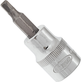 VIGOR Nástrčná hlavice pro šrouby s vnitřním šestihranem ∙ V2284N ∙ 3/8 palce (10 mm) čtyřhran dutý ∙ Profil vnitřní šestihran ∙ Velikost 4 mm