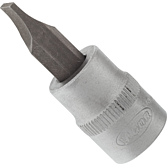 VIGOR Nástrčná hlavice (profil s drážkou) ∙ V2286N ∙ 3/8 palce (10 mm) čtyřhran dutý ∙ Plochý profil ∙ Velikost 1,2 x 8 mm
