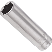 VIGOR Nástrčná hlavice šestihran ∙ dlouhá ∙ V2311N ∙ 3/8 palce (10 mm) čtyřhran dutý ∙ Profil vnější šestihran ∙ Velikost 13 mm