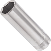 VIGOR Nástrčná hlavice šestihran ∙ dlouhá ∙ V2313N ∙ 3/8 palce (10 mm) čtyřhran dutý ∙ Profil vnější šestihran ∙ Velikost 15 mm