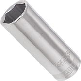 VIGOR Nástrčná hlavice šestihran ∙ dlouhá ∙ V2314N ∙ 3/8 palce (10 mm) čtyřhran dutý ∙ Profil vnější šestihran ∙ Velikost 17 mm