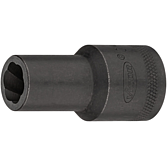 VIGOR Spirálová povolovací nástrčná hlavice ∙ V2404N-12 ∙ 1/2 palce (12,5 mm) čtyřhran dutý ∙ Profil vytahovák vnějších šroubů ∙ Velikost 12 mm