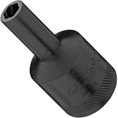 VIGOR Spirálová povolovací nástrčná hlavice ∙ V2404N-6 ∙ 1/2 palce (12,5 mm) čtyřhran dutý ∙ Profil vytahovák vnějších šroubů ∙ Velikost 6 mm