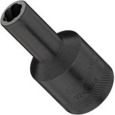 VIGOR Spirálová povolovací nástrčná hlavice ∙ V2404N-8 ∙ 1/2 palce (12,5 mm) čtyřhran dutý ∙ Profil vytahovák vnějších šroubů ∙ Velikost 8 mm