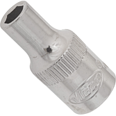 VIGOR Nástrčná hlavice 6hran ∙ V2415N ∙ 1/4 palce (6,3 mm) čtyřhran dutý ∙ Profil vnější šestihran ∙ Velikost 4,5 mm