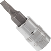 VIGOR N&aacute;strčn&aacute; hlavice (profil s dr&aacute;žkou) ∙ V2427N ∙ 1/4 palce (6,3 mm) čtyřhran dut&yacute; ∙ Ploch&yacute; profil ∙ Velikost 0,8 x 4 mm