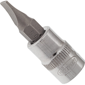 VIGOR N&aacute;strčn&aacute; hlavice (profil s dr&aacute;žkou) ∙ V2428N ∙ 1/4 palce (6,3 mm) čtyřhran dut&yacute; ∙ Ploch&yacute; profil ∙ Velikost 1 x 5,5 mm