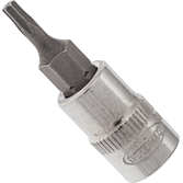 VIGOR T nástrčná hlavice ∙ V2442N ∙ 1/4 palce (6,3 mm) čtyřhran dutý ∙ Vnitřní profil TORX® ∙ Velikost T10