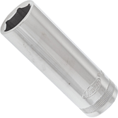 VIGOR Nástrčná hlavice šestihran ∙ dlouhá ∙ V2589N ∙ 1/2 palce (12,5 mm) čtyřhran dutý ∙ Profil vnější šestihran ∙ Velikost 18 mm