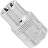 VIGOR T nástrčná hlavice ∙ V2614N ∙ 3/8 palce (10 mm) čtyřhran dutý ∙ Vnější profil TORX® ∙ Velikost E11