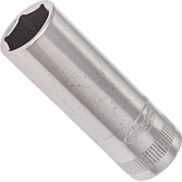 VIGOR Nástrčná hlavice šestihran ∙ dlouhá ∙ V2700N ∙ 1/4 palce (6,3 mm) čtyřhran dutý ∙ Profil vnější šestihran ∙ Velikost 12 mm