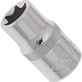 VIGOR T nástrčná hlavice ∙ V2722N ∙ 1/4 palce (6,3 mm) čtyřhran dutý ∙ Vnější profil TORX® ∙ Velikost E10