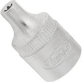VIGOR T nástrčná hlavice ∙ V2724N ∙ 3/8 palce (10 mm) čtyřhran dutý ∙ Vnější profil TORX® ∙ Velikost E4