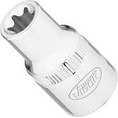 VIGOR T nástrčná hlavice ∙ V2732N ∙ 1/2 palce (12,5 mm) čtyřhran dutý ∙ Vnější profil TORX® ∙ Velikost E12