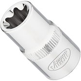 VIGOR T nástrčná hlavice ∙ V2734N ∙ 1/2 palce (12,5 mm) čtyřhran dutý ∙ Vnější profil TORX® ∙ Velikost E16