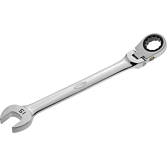 VIGOR Kloubový ráčnový očko-plochý klíč ∙ V2811 ∙ Vnější dvojitý šestihran profil, Profil vnější šestihran ∙ Velikost 15 mm