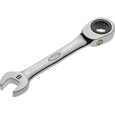 VIGOR Ráčnový očko-plochý klíč ∙ krátký ∙ V2822 ∙ Vnější dvojitý šestihran profil, Profil vnější šestihran ∙ Velikost 8 mm