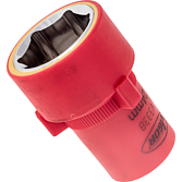 VIGOR Nástrčná hlavice (6hran) VDE ∙ V3338 ∙ 1/2 palce (12,5 mm) čtyřhran dutý ∙ Profil vnější šestihran ∙ Velikost 24 mm