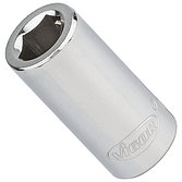 VIGOR Adaptér na bity ∙ V3651N ∙ 1/4 palce (6,3 mm) čtyřhran dutý ∙ 1/4 palce (6,3 mm) šestihran dutý ∙ 25 mm