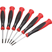 VIGOR Sada elektronických šroubováků ∙ V4303 ∙ Křížový profil PH, Plochý profil ∙ 6-dílný ∙ 1,6 · 2 · 2,4 · 3 mm · PH 00 · PH 0 ∙ Počet ks nářadí: 6