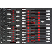VIGOR Sada nástrčných hlavic ∙ V4729 ∙ 1/2 palce (12,5 mm) čtyřhran dutý ∙ Vnitřní drážkový profil Ribe-CV, Vnitřní ozubený profil XZN ∙ 58-dílný ∙ M5 – M16 ∙ Počet ks nářadí: 58