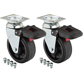 VIGOR Řídicí kolečko (pár) ∙ pro speciální dílenské vozíky řady XL ∙ řady XL a pracovní stoly ∙ V4814-2 ∙ 2-dílný ∙ Počet ks nářadí: 2