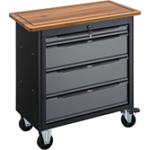 VIGOR Mobilní pracovní stůl řady XL ∙ prázdný ∙ V4814 ∙ d x š x v: 907 mm x 481 mm x 990 mm