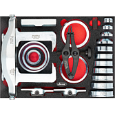 VIGOR Sada pro ložiska kol ∙ standard ∙ demontáž / montáž ∙ V4906N ∙ 19-dílný ∙ Počet ks nářadí: 19