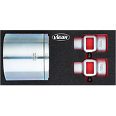 VIGOR Sada pánví ložisek nábojů ∙ s fixací ložisek kol ∙ V4908 ∙ 4-dílný ∙ Počet ks nářadí: 4