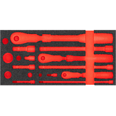 VIGOR Vložka z měkké pěny ∙ prázdná ∙ V4970-L ∙ d x š x v: 393 mm x 188 mm x 35 mm