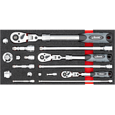 VIGOR Sada teleskopických ráčen ∙ V4970 ∙ 17-dílný ∙ Počet ks nářadí: 17