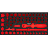 VIGOR Vložka z měkké pěny ∙ prázdná ∙ V4973N-L ∙ d x š x v: 393 mm x 188 mm x 35 mm