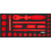 VIGOR Vložka z měkké pěny ∙ prázdná ∙ V4975N-L ∙ d x š x v: 393 mm x 188 mm x 35 mm