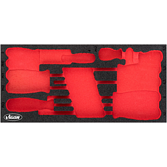 VIGOR Vložka z měkké pěny ∙ prázdná ∙ V4989-L ∙ d x š x v: 393 mm x 188 mm x 35 mm