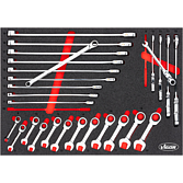 VIGOR Sada r&aacute;čnov&yacute;ch očko-ploch&yacute;ch kl&iacute;čů ∙ V5041 ∙ 27-d&iacute;ln&yacute; ∙ Počet ks n&aacute;řad&iacute;: 27