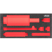 VIGOR Vložka z měkké pěny ∙ prázdná ∙ V5058-L ∙ d x š x v: 393 mm x 188 mm x 35 mm
