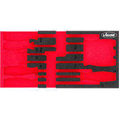 VIGOR Vložka z měkké pěny ∙ prázdná ∙ V5068-L ∙ d x š x v: 393 mm x 188 mm x 35 mm