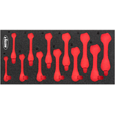 VIGOR Vložka z měkké pěny ∙ prázdná ∙ V5075-L ∙ d x š x v: 393 mm x 188 mm x 35 mm