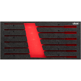 VIGOR Vložka z měkké pěny ∙ prázdná ∙ V5077-L ∙ d x š x v: 393 mm x 188 mm x 35 mm