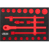 VIGOR Vložka z měkké pěny ∙ prázdná ∙ V5109-L ∙ d x š x v: 563 mm x 393 mm x 35 mm