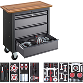 VIGOR Mobilní pracovní stůl řady XL se speciálním nářadím ∙ V5160 ∙ 66-dílný ∙ Počet ks nářadí: 66