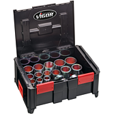 VIGOR Sada tažných a tlačných pouzder ∙ V5169 ∙ 26-dílný ∙ Počet ks nářadí: 26