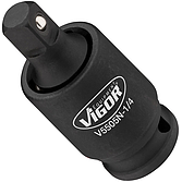 VIGOR Rázový utahovák kloubový kus ∙ V5505N-1/4 ∙ 1/4 palce (6,3 mm) čtyřhran dutý ∙ 1/4 palce (6,3 mm) čtyřhran masivní