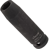 VIGOR Nástrčná hlavice pro rázový utahovák ∙ dlouhá ∙ V5550L-13 ∙ 1/2 palce (12,5 mm) čtyřhran dutý ∙ Profil vnější šestihran ∙ Velikost 13 mm